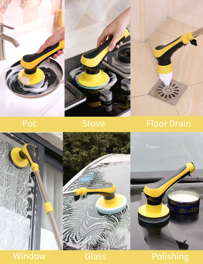 Electric Cleaning Brush Multifunction Toilet Glass Tile Floor Window